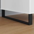 vidaXL Nohy nábytku 12 ks Čierna 481 x 40,5 x 100 mm Železo