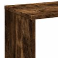 vidaXL Rozdeľovacia knižnica dymový dub 67x25x161,5 cm kompozit. drevo