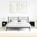 vidaXL Floating Shelf with LED Light 2 ks Čierna 40 x 28,5 x 40 cm