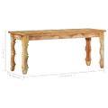 vidaXL Lavica 110x35x45 cm masívne recyklované drevo