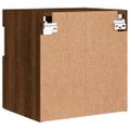 vidaXL TV nástenné skrinky s LED svetlami 2 ks hnedý dub 40x30x40 cm