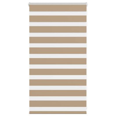 vidaXL Zebrová roleta pieskovo hnedá 80x100 cm šírka látky 75,9 cm polyester