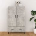 vidaXL Komoda betónovo sivá 70x31x115 cm spracované drevo