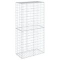 vidaXL Gabiónový kôš s krytom 100x50x200 cm pozinkované železo