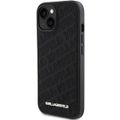 Puzdro Karl Lagerfeld pre iPhone 15 6,1" KLHCP15SPQKPMK čierna HC QUILTED K PATTERN