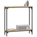 vidaXL Konzolový stolík, dub sonoma, 75x22,5x75 cm, imitácia dreva