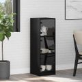 vidaXL Highboard Čierny dub 35 x 37 x 109 cm Kompozitné drevo