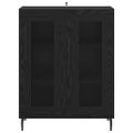 vidaXL Servírovacia skriňa Čierny dub 69,5 x 34 x 90 cm