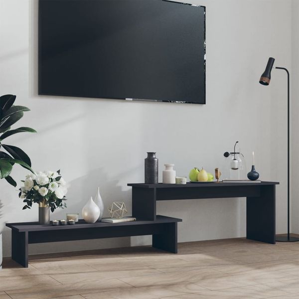 vidaXL TV skrinka, sivá 180x30x43 cm, kompozitné drevo