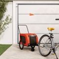vidaXL Cyklovozík pre zvieratá, oranžovo čierny oxfordská látka železo