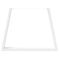 vidaXL Nohy k jedálenskému stolu v tvare V, 2 ks, biele, 100 x (72-73,3) cm, oceľ