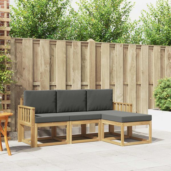 vidaXL Záhradná súprava gaučov 4 pcs