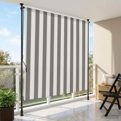 vidaXL Vonkajšia roleta Antracitová a biela 100 x 270 cm