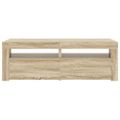 vidaXL TV skrinka s LED svetlami dub sonoma 120x35x40 cm