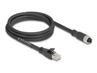 M12 kábel X-kódovaný 8-pinový samica na RJ45 p