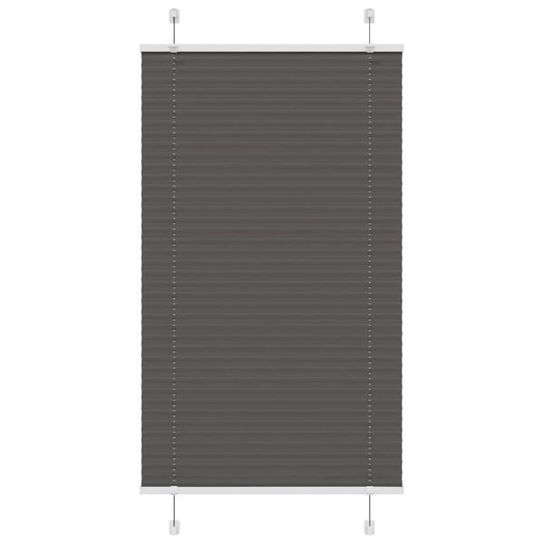 vidaXL plisovaná roleta čierna 70x150 cm Šírka látky 69,4 cm