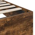 vidaXL Otomanový posteľný rám s úložiskom Údený Dub 80,5 x 200 cm