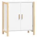 vidaXL Komoda biela 62x38x70 cm spracované drevo