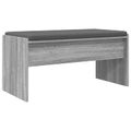 vidaXL Predsieňová lavica s vankúšom Sivý Sonoma 83 x 38 x 40 cm