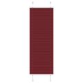 vidaXL Plisovaná roleta bordová červená 45x150 cm šírka látky 44,4 cm polyester