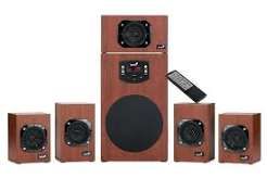 Drevené reproduktory GENIUS SW-HF 5.1 4600 v2, domáce kino, 120 W RMS, DO