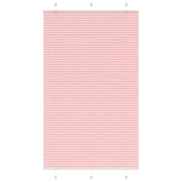 vidaXL Plisovaná roleta ružová 115x200 cm šírka látky 114,4 cm polyester