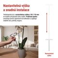 Pozemná lampa EMOS Z7902 LED GROW 8 W, časovač, stmievateľná, biela