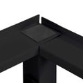 vidaXL Pedestal na práčku 2 ks Čierny 124,5 x 61,5 x 32,5 cm Oceľ