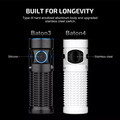 Baton 4 Premium Edition (White) OLIGHT 650mAh 3.6V IMR16340
Rechargeable Lithium Battery