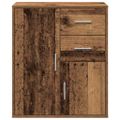 vidaXL Servírovacia skriňa Staré drevo 60 x 31 x 70 cm