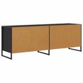 vidaXL TV skrinka 140 x 36 x 49.5 cm Čierny dub Kompozitné drevo