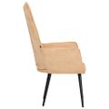 vidaXL Kreslo wingback krémové plátno