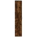 vidaXL Vysoká skrinka dymový dub 60x35x180 cm kompozitné drevo