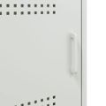 vidaXL TV skrinka biela 100,5x39x50,5 cm oceľ
