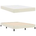 vidaXL Rám postele s matracmi Krémová 140 x 190 cm látka
