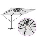 vidaXL Roma Parasol Béžová 286 x 284 x 270 cm Hliník a polyester