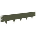 vidaXL Obrubník trávnika 20 ks 100 x 20 cm Oceľ Olivovo zelená