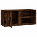 vidaXL TV skrinka dymový dub 80x31,5x36 cm spracované drevo