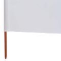 vidaXL 9-panelová zábrana proti vetru látková 1200x80 cm piesková a biela