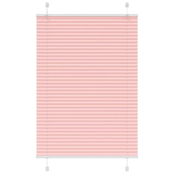 vidaXL Plisovaná roleta ružová 90x100 cm šírka látky 89,4 cm polyester