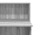 vidaXL Recepčný stôl sivý dub sonoma 100x50x103,5 cm kompozitné drevo