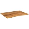 vidaXL Stolová doska so zakrivením 110x80x2,5 cm surový mangový masív