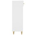 vidaXL Botník biely 30x35x105 cm spracované drevo