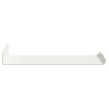 vidaXL Závesná polica 4 ks Biely 30 x 18 x 2,5 cm Oceľ