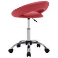 vidaXL Otočné jedálenské stoličky 2 ks vínovo-červené umelá koža