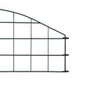 vidaXL Oblúkový záhradný plot 77,3x26 cm, zelený