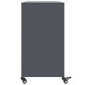vidaXL Komoda antracitová 100,5x39x72 cm oceľ
