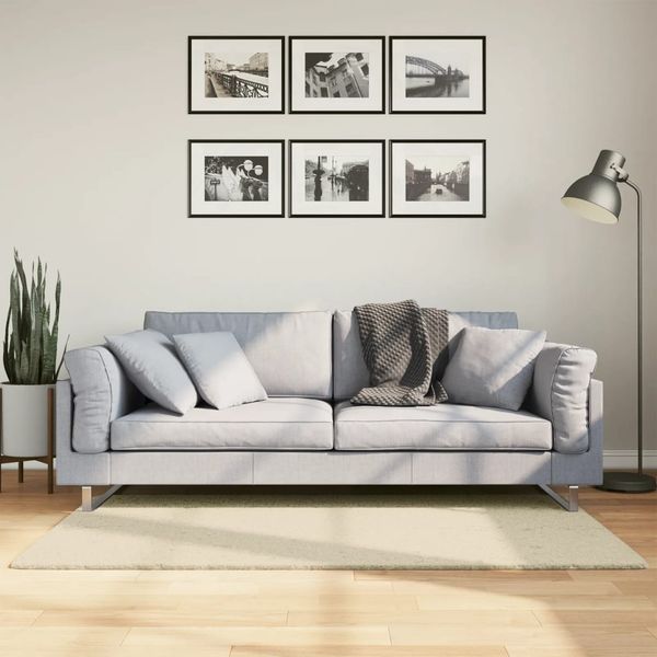 vidaXL Koberec HUARTE krátky vlas mäkký a umývateľný krémový 80x150 cm