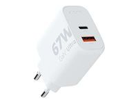 Sieťový adaptér - GaN2 Ultra - 67 watt - PD, QC 3.0 - 2 výstupné konektory (USB, USB-C)