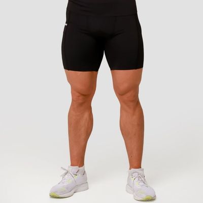 Kompresné šortky Mid Black - GymBeam, veľkosť L